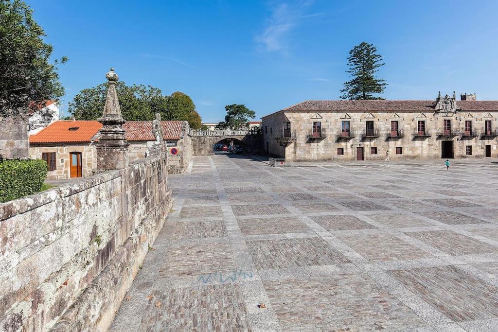 Apto Solpor, Terraza Y Parking Cambados Dış mekan fotoğraf